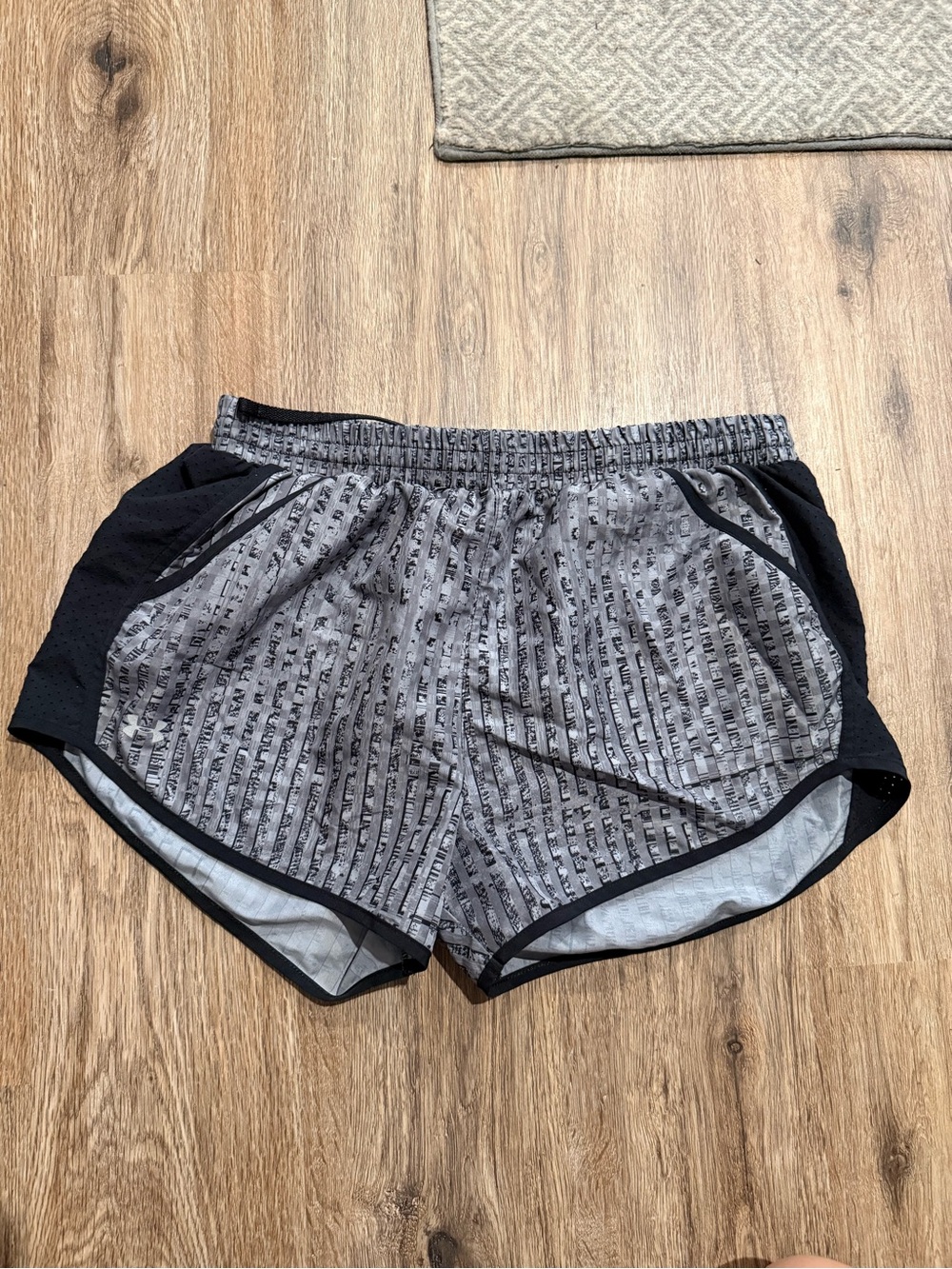 Under Armour Grey and Black Women's Athletic Shorts
